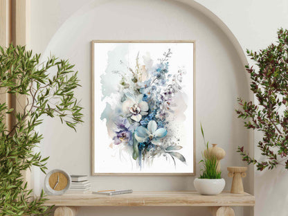 Lyseblå Blomsterpragt