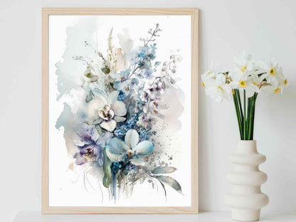 Lyseblå Blomsterpragt