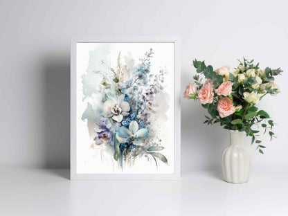 Lyseblå Blomsterpragt