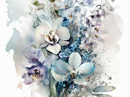 Lyseblå Blomsterpragt