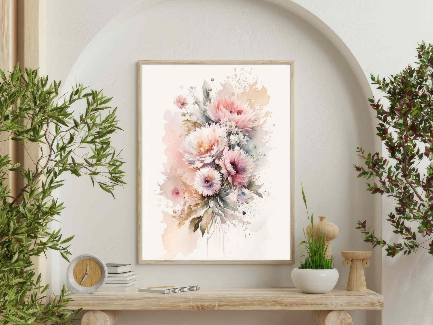 Perlelyserød Blomsterpragt