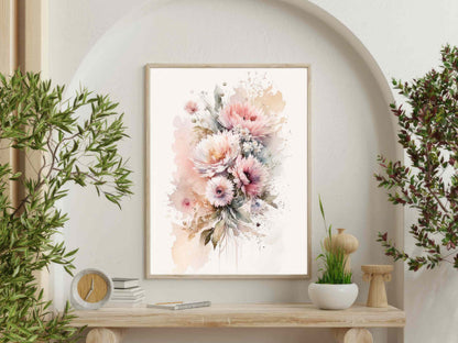 Perlelyserød Blomsterpragt